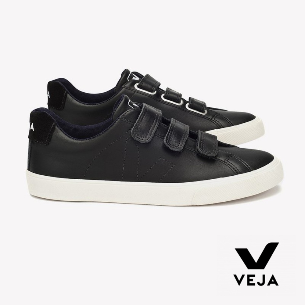 Veja Esplar Velcro Sneaker in Black